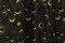 1 Yard Black Gold Midnight Sky Spandex Fabric Four Way Stretch Activewear Swimwear Costume Leggings Material 58/60 Inch Width